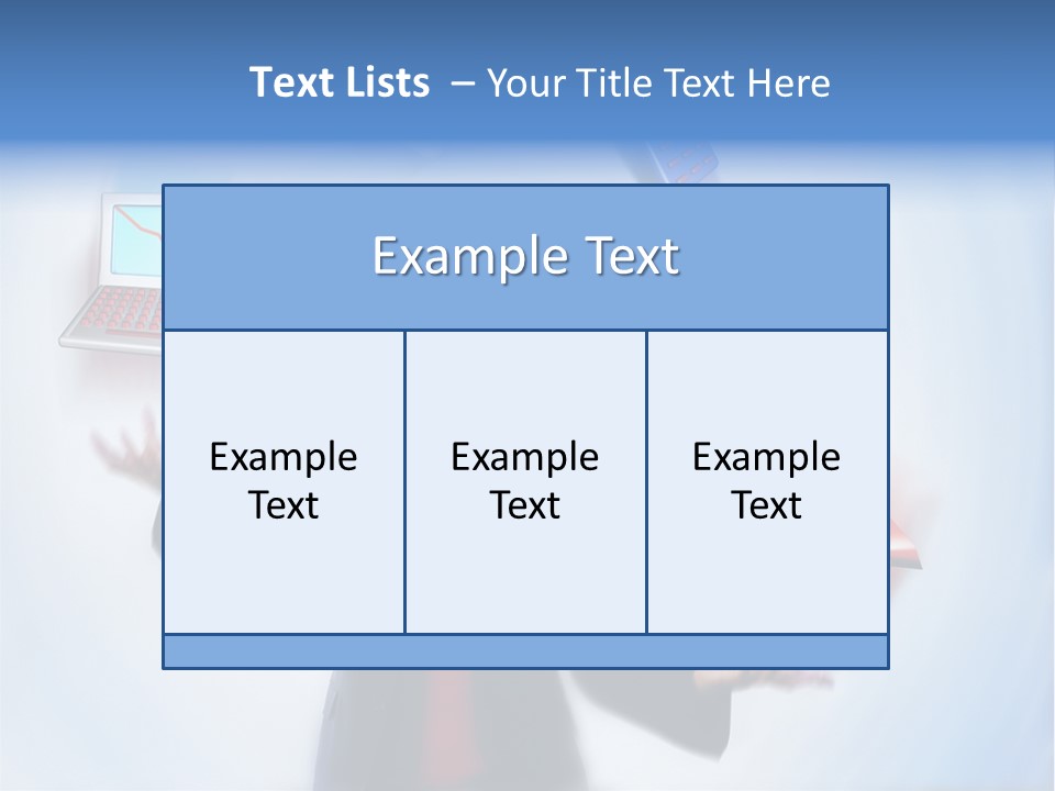 A Woman Is Holding A Laptop And A House PowerPoint Template