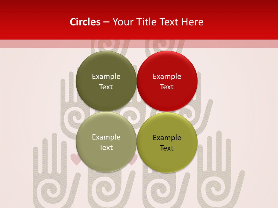 Happiness Palm Festive PowerPoint Template