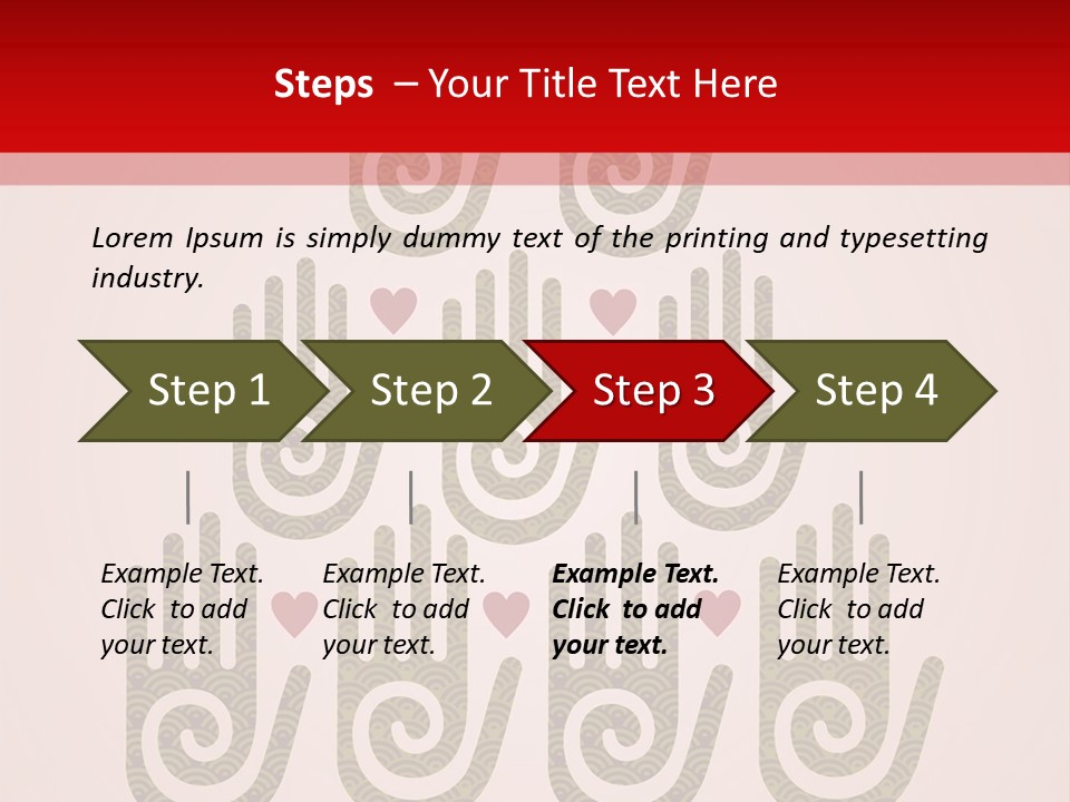 Happiness Palm Festive PowerPoint Template