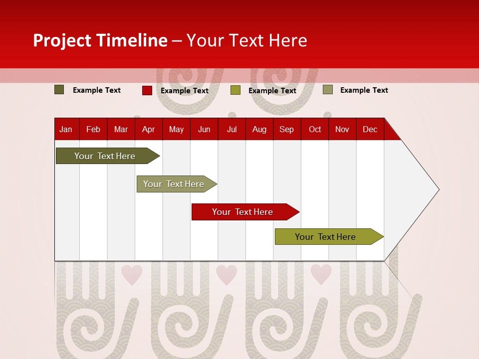 Happiness Palm Festive PowerPoint Template