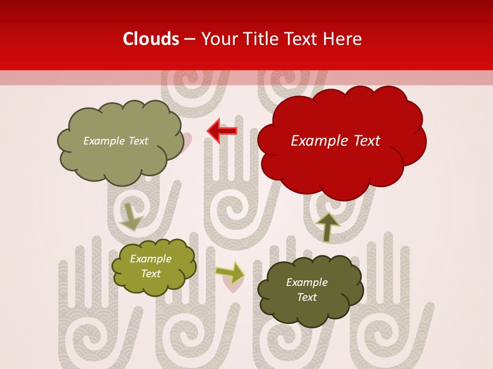 Happiness Palm Festive PowerPoint Template