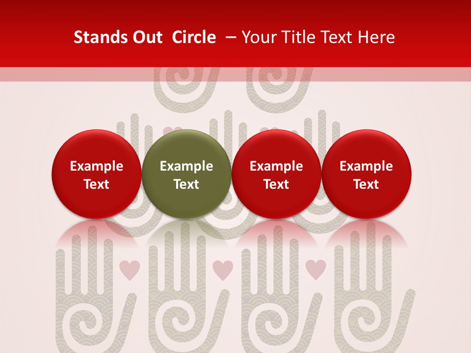 Happiness Palm Festive PowerPoint Template