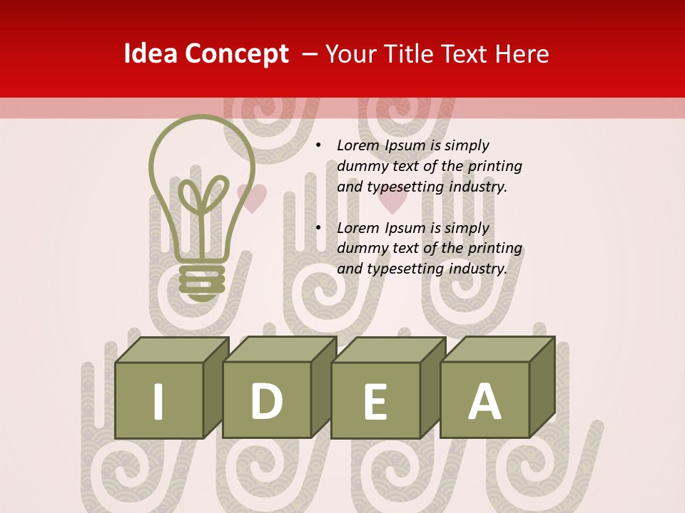 Happiness Palm Festive PowerPoint Template