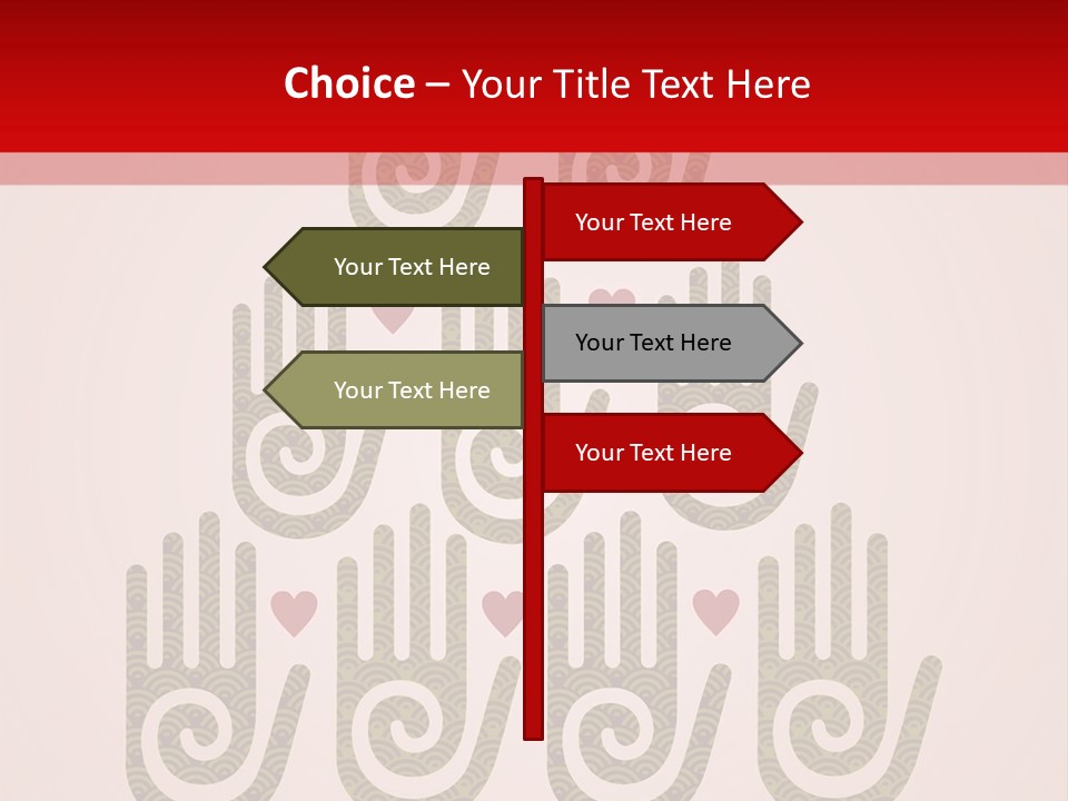 Happiness Palm Festive PowerPoint Template