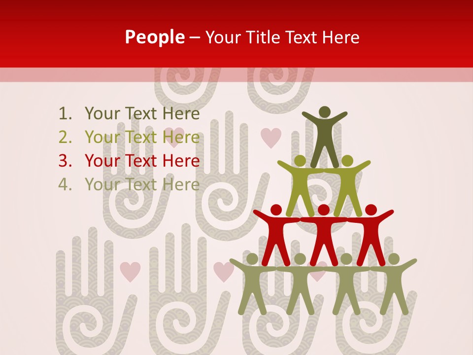 Happiness Palm Festive PowerPoint Template