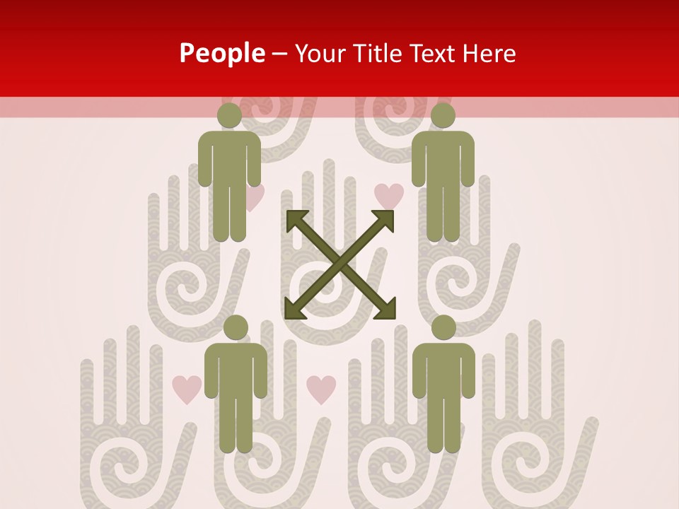 Happiness Palm Festive PowerPoint Template