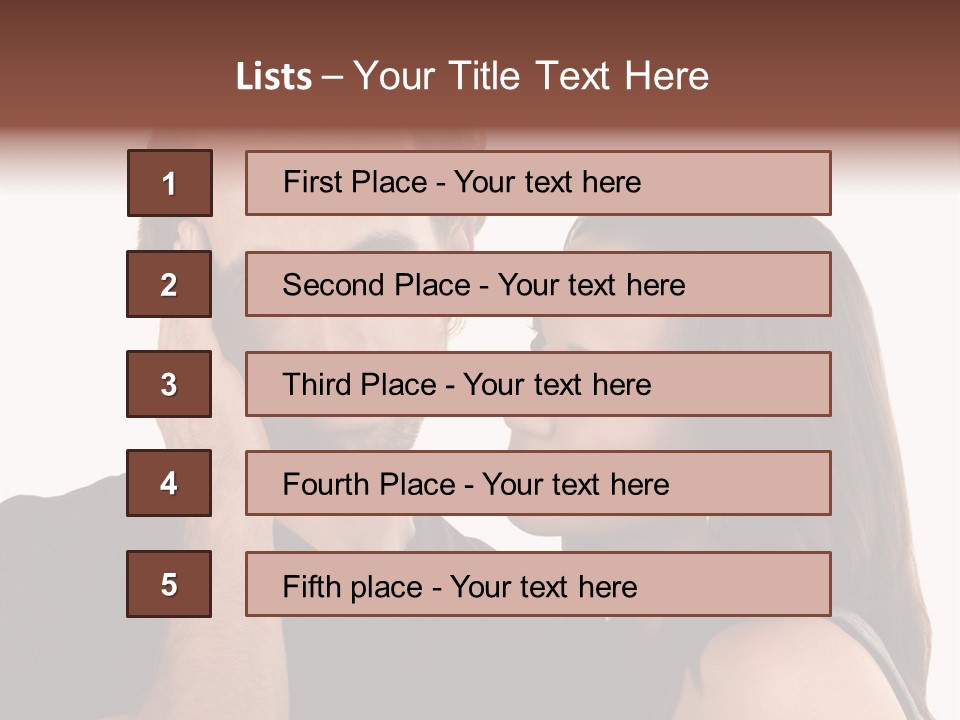 Adult Caucasian White PowerPoint Template