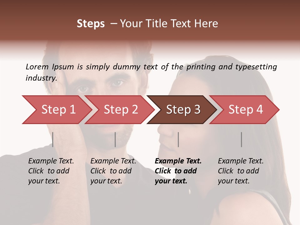 Adult Caucasian White PowerPoint Template