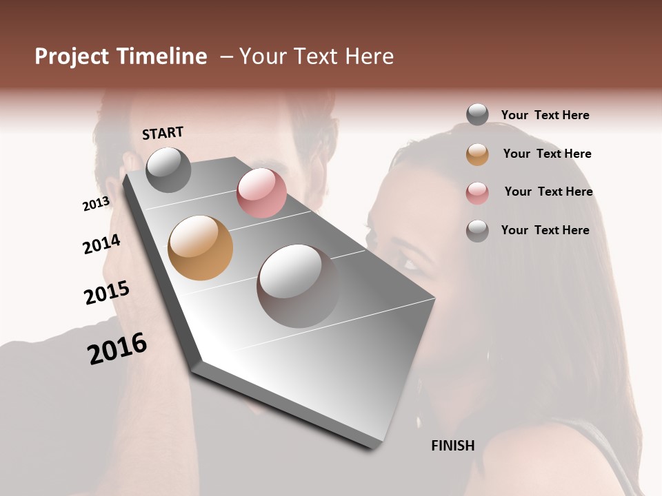 Adult Caucasian White PowerPoint Template