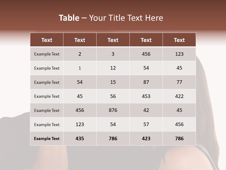 Adult Caucasian White PowerPoint Template