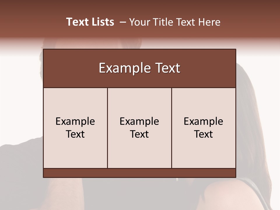 Adult Caucasian White PowerPoint Template