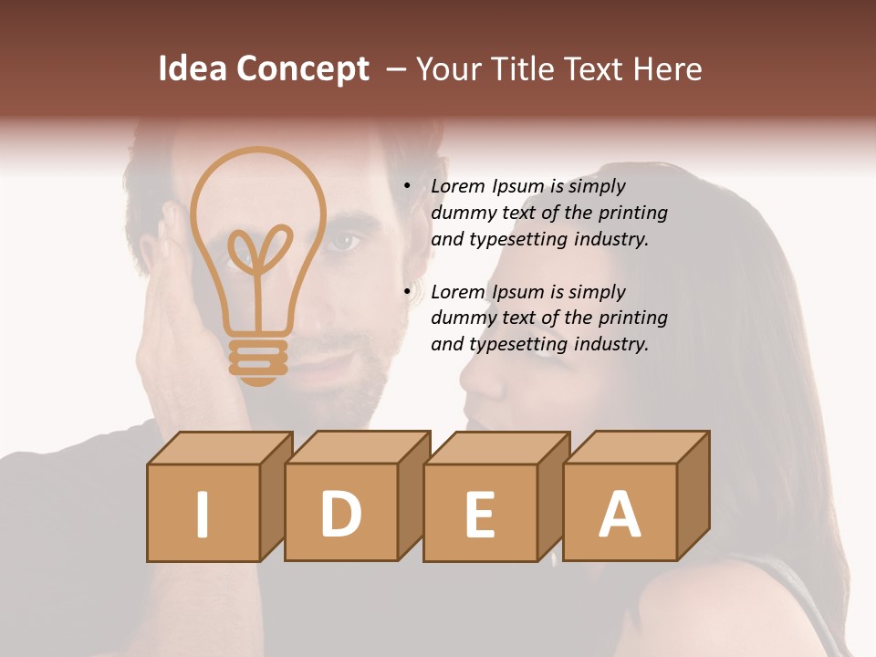 Adult Caucasian White PowerPoint Template