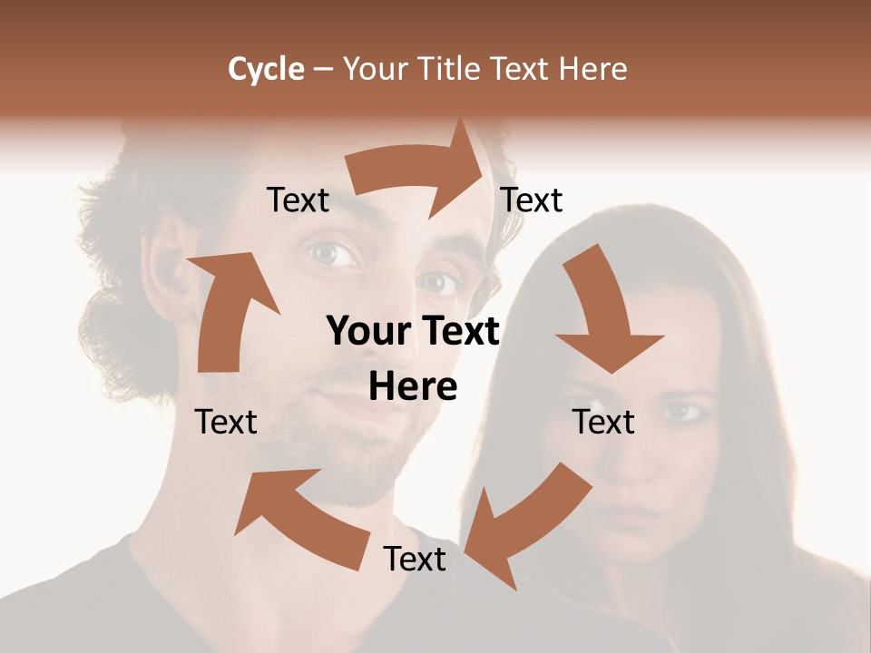 Innocent Fighting Partner PowerPoint Template