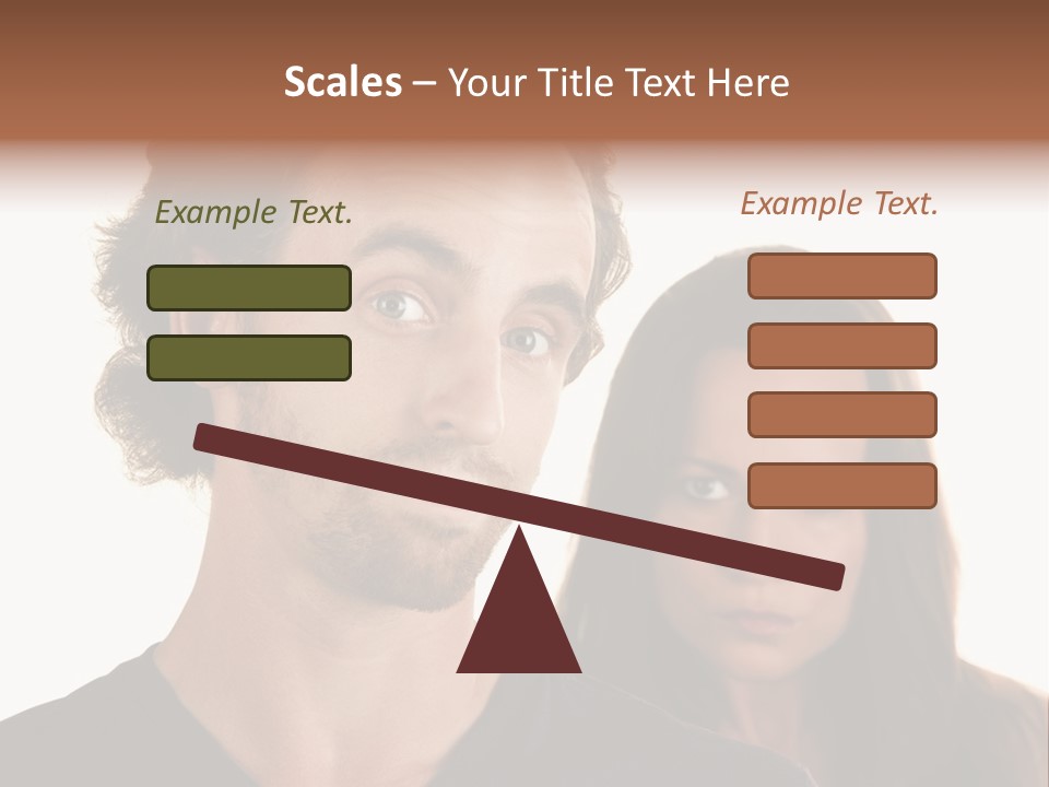 Innocent Fighting Partner PowerPoint Template