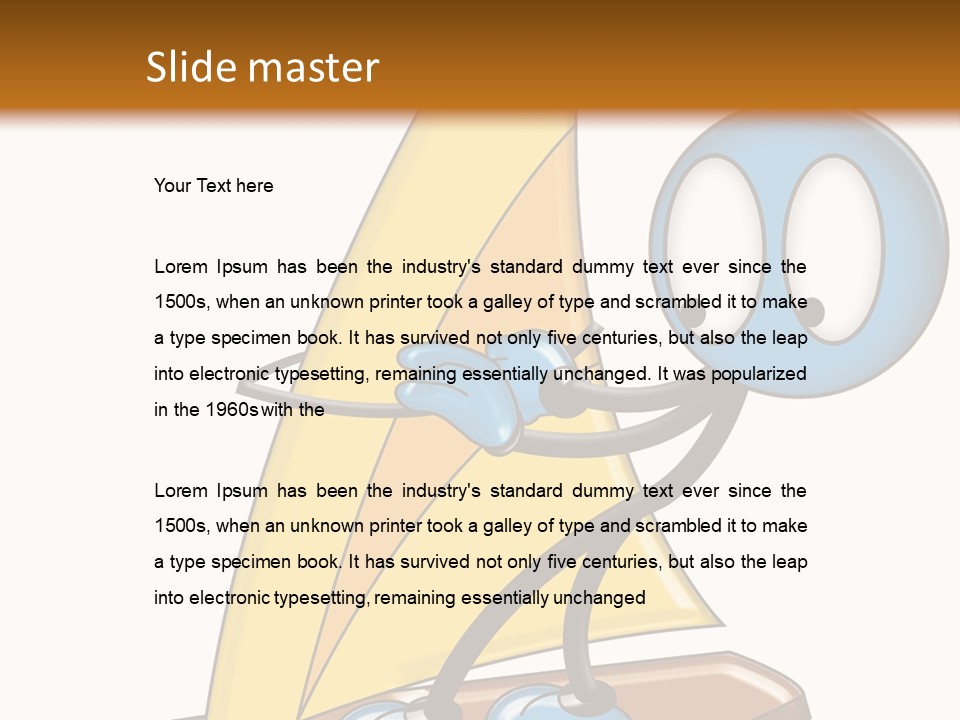 Fun Sport Little Man PowerPoint Template