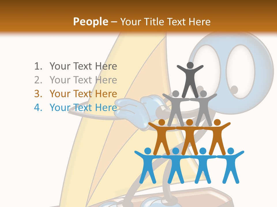 Fun Sport Little Man PowerPoint Template