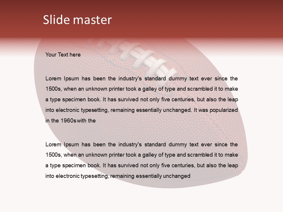 Fun College Footbal Tradition PowerPoint Template