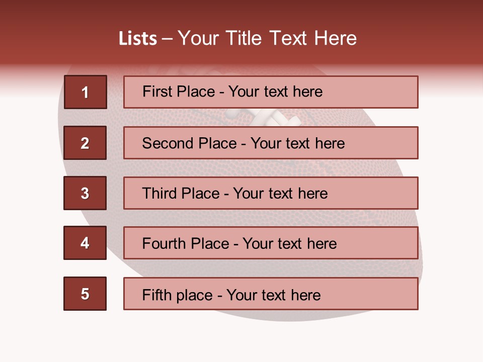 Fun College Footbal Tradition PowerPoint Template