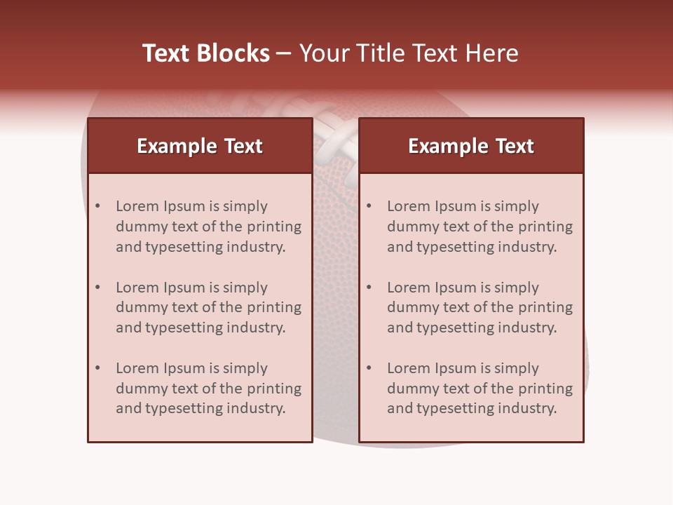 Fun College Footbal Tradition PowerPoint Template