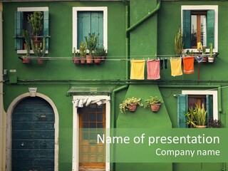 Colorful Traditional Background PowerPoint Template