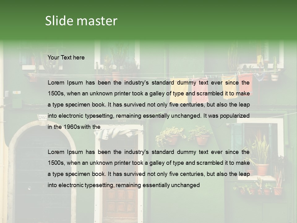 Colorful Traditional Background PowerPoint Template