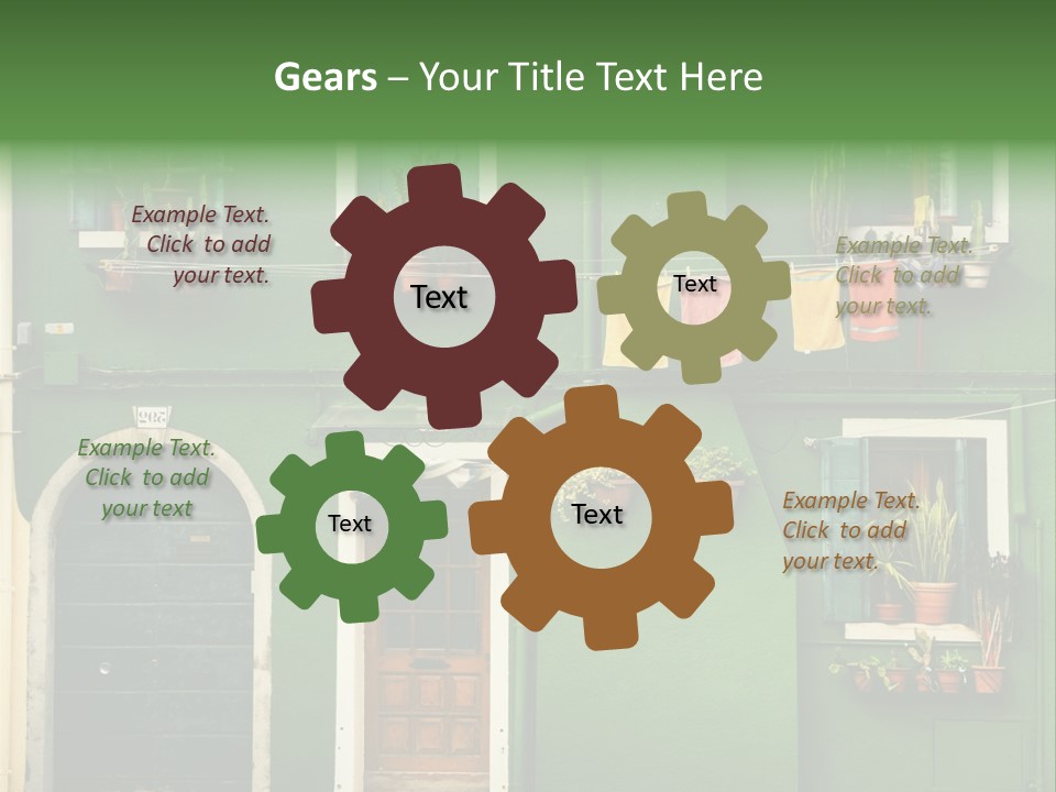 Colorful Traditional Background PowerPoint Template