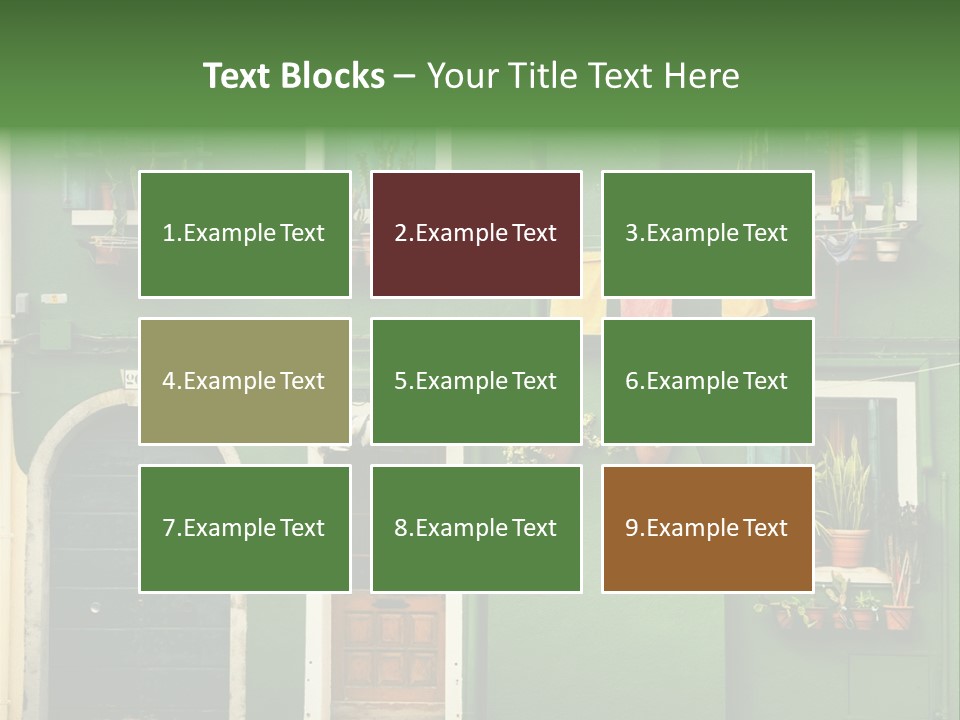 Colorful Traditional Background PowerPoint Template