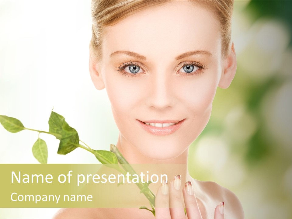 Gentle Fresh Cutting PowerPoint Template