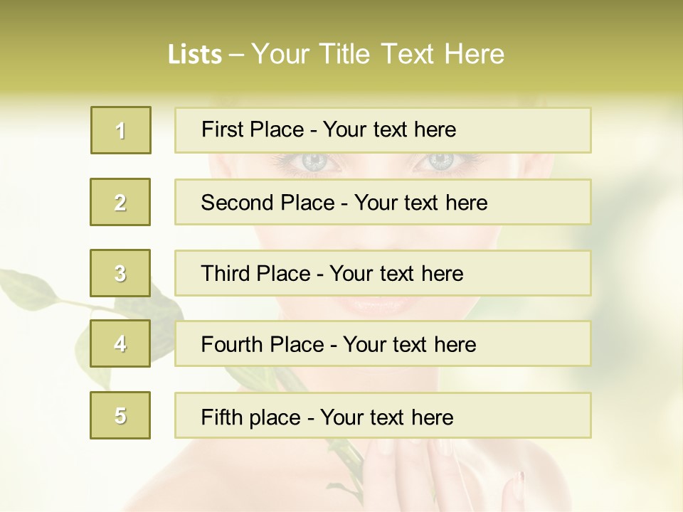 Gentle Fresh Cutting PowerPoint Template