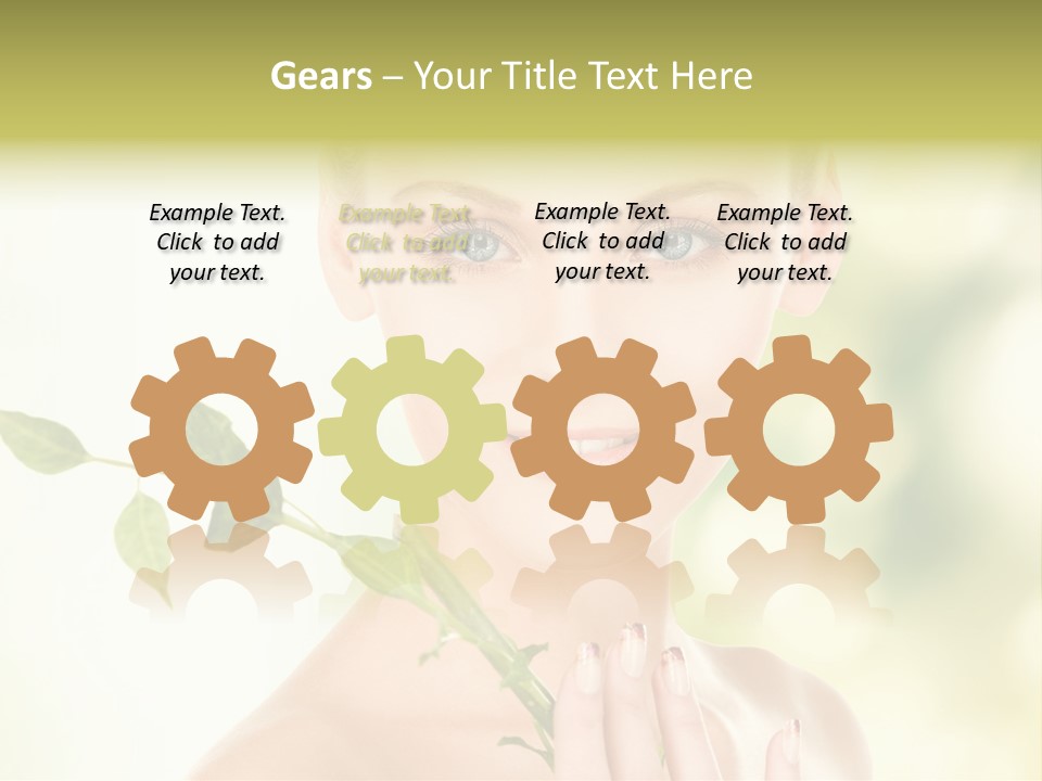 Gentle Fresh Cutting PowerPoint Template
