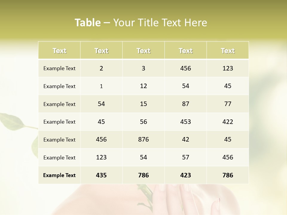 Gentle Fresh Cutting PowerPoint Template