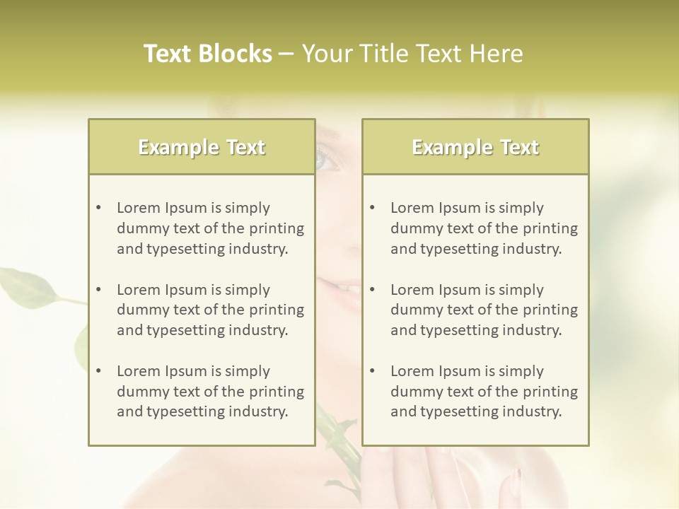 Gentle Fresh Cutting PowerPoint Template
