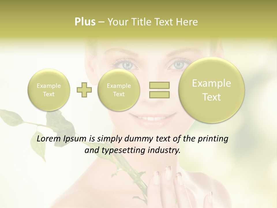 Gentle Fresh Cutting PowerPoint Template