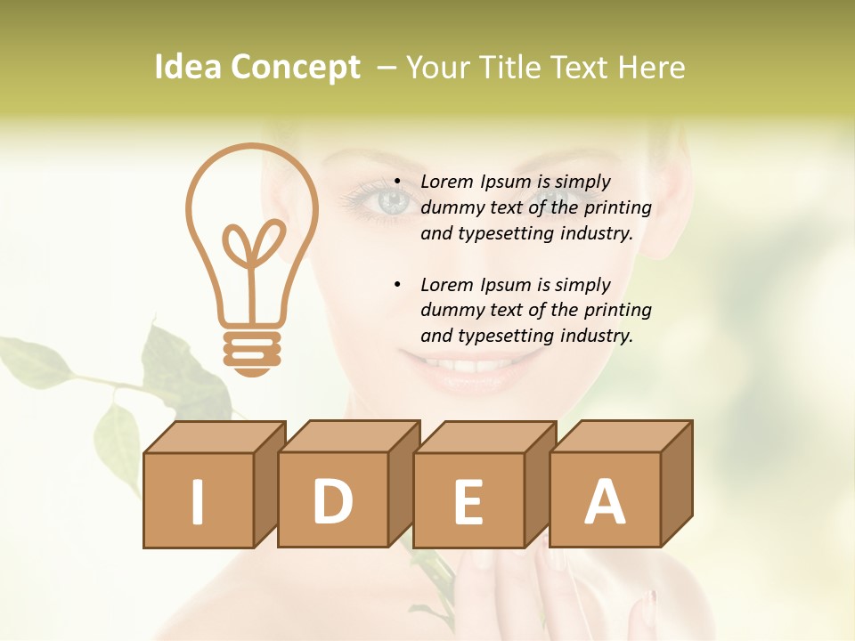 Gentle Fresh Cutting PowerPoint Template