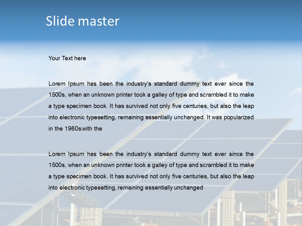 Cloud Clean Power PowerPoint Template