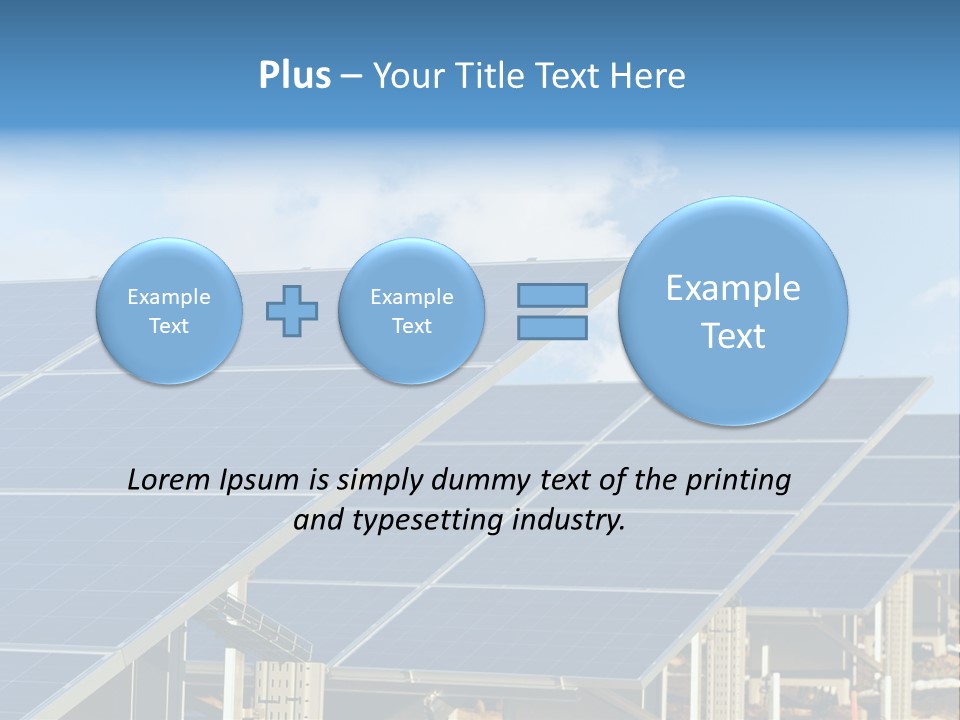 Cloud Clean Power PowerPoint Template