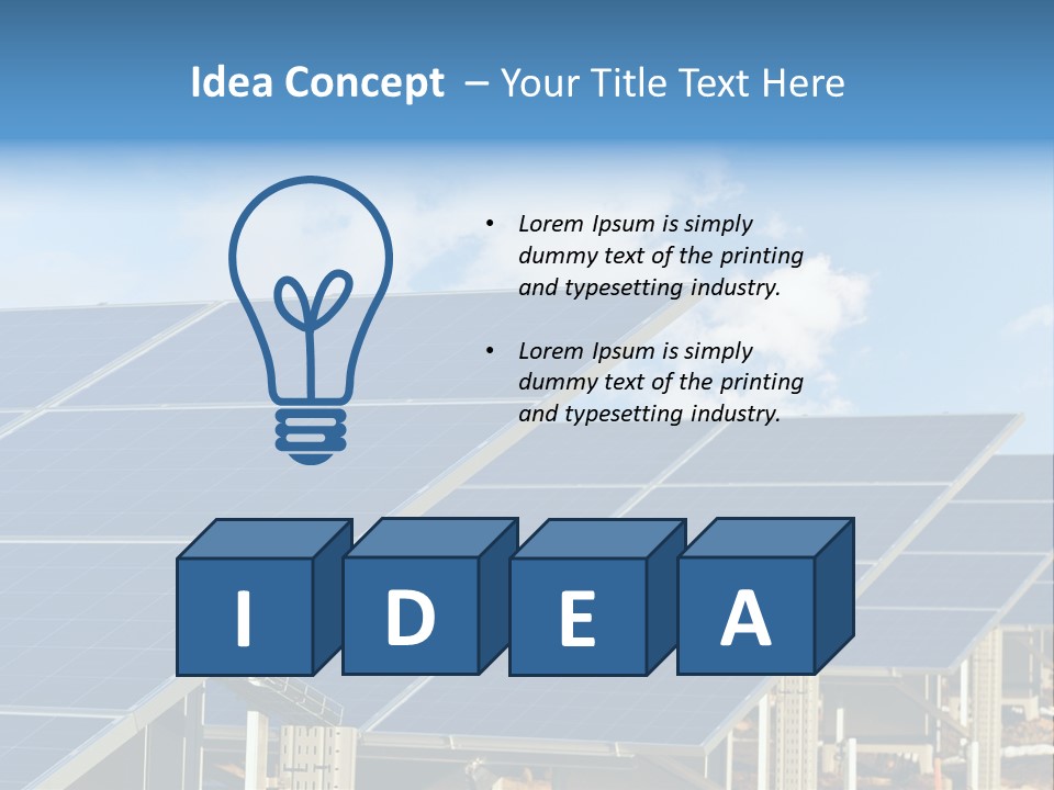 Cloud Clean Power PowerPoint Template