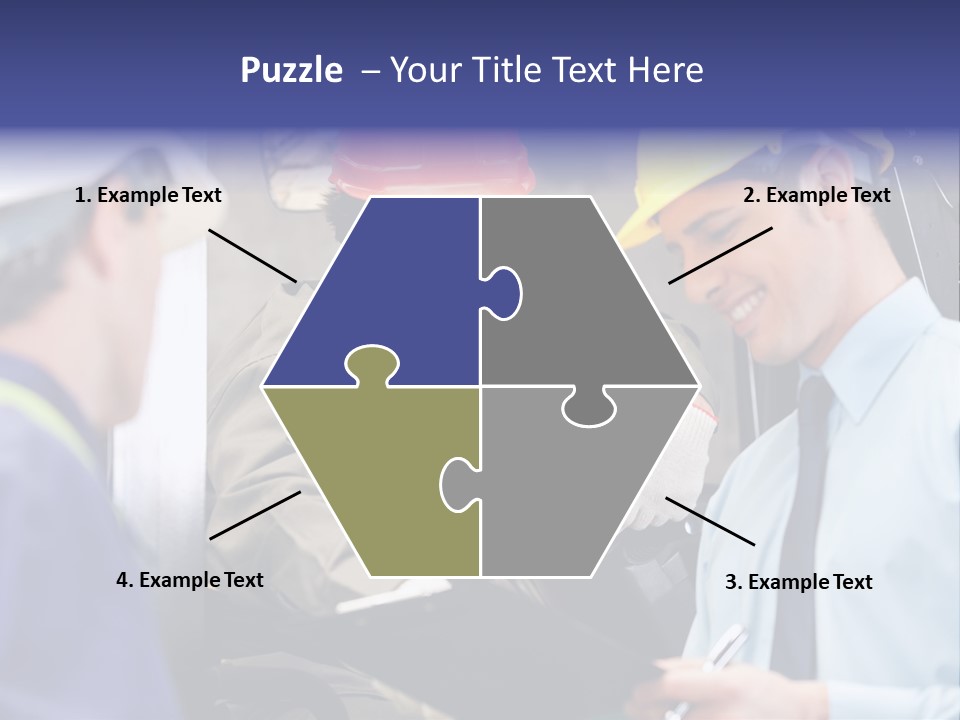 Forklift Foreman Caucasian PowerPoint Template