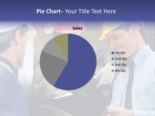 Forklift Foreman Caucasian PowerPoint Template