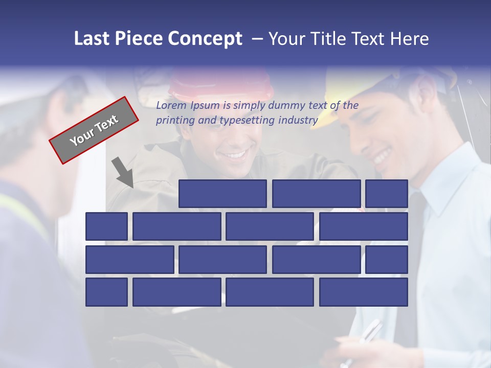 Forklift Foreman Caucasian PowerPoint Template