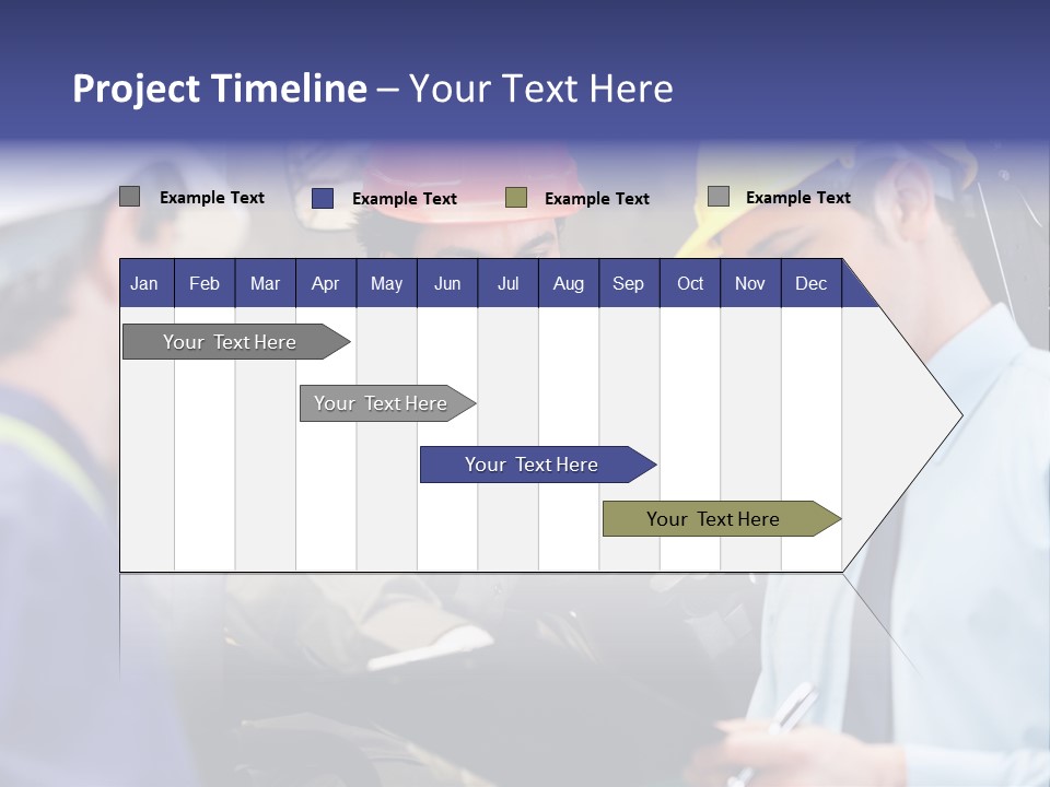 Forklift Foreman Caucasian PowerPoint Template
