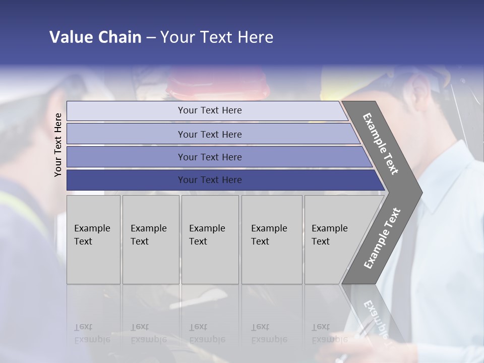Forklift Foreman Caucasian PowerPoint Template