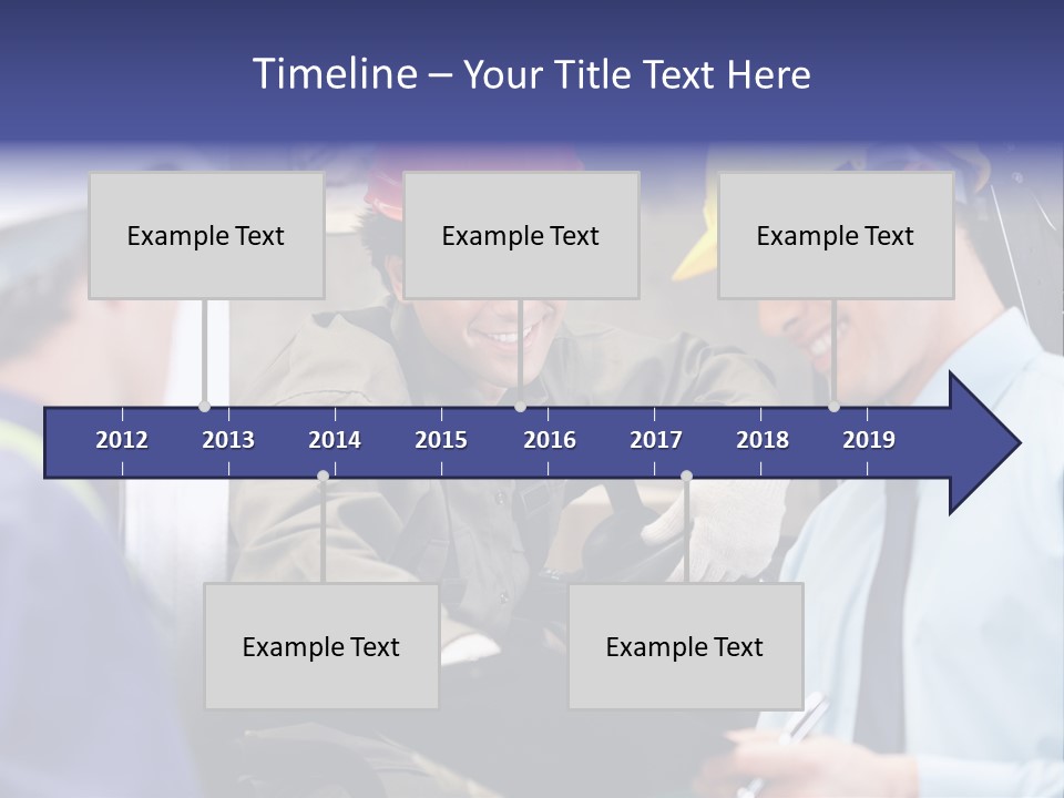 Forklift Foreman Caucasian PowerPoint Template