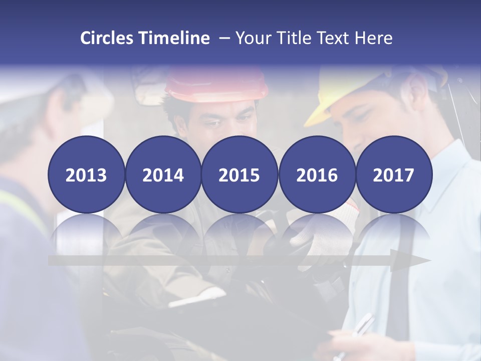 Forklift Foreman Caucasian PowerPoint Template