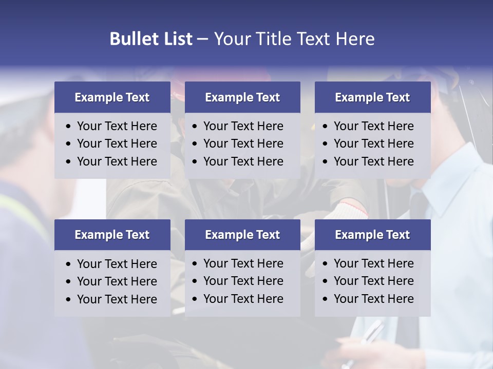 Forklift Foreman Caucasian PowerPoint Template