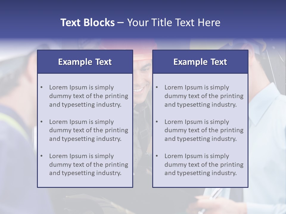 Forklift Foreman Caucasian PowerPoint Template