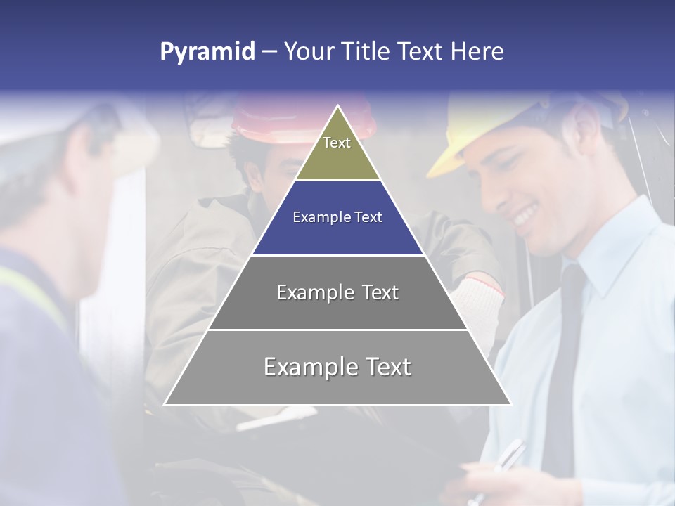 Forklift Foreman Caucasian PowerPoint Template
