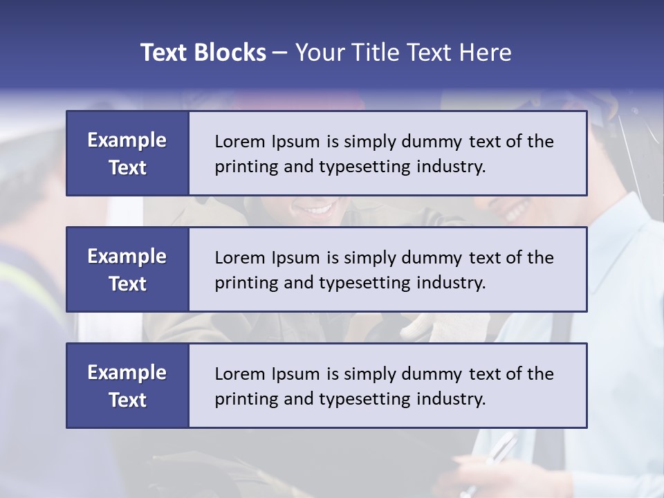 Forklift Foreman Caucasian PowerPoint Template