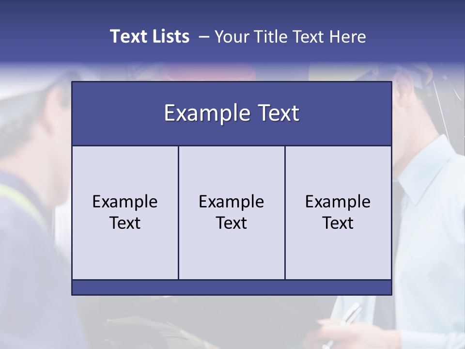 Forklift Foreman Caucasian PowerPoint Template