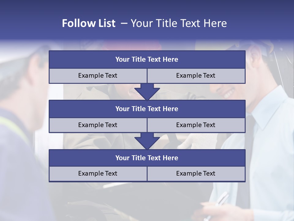 Forklift Foreman Caucasian PowerPoint Template